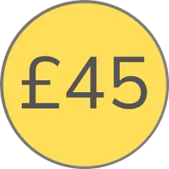 £45 in a yellow circle