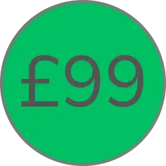 £99 in a green circle
