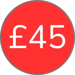 £45 in a red circle